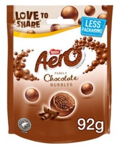 Aero Bubbles Milk Pouch 92g