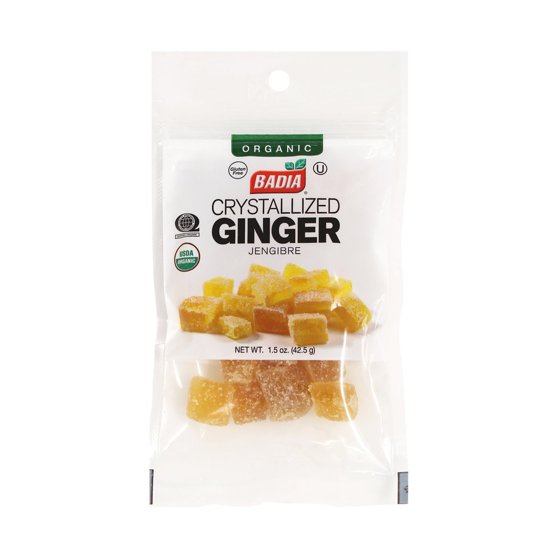 Organic Crystallized Ginger 1.5 Oz