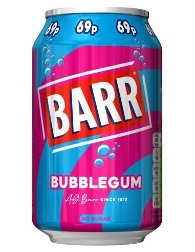 Barr Bubblegum 69p 330ml