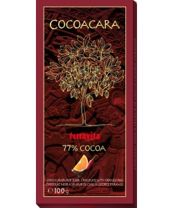 Cocoacara 77% Cocoa Orange and Chili 100g