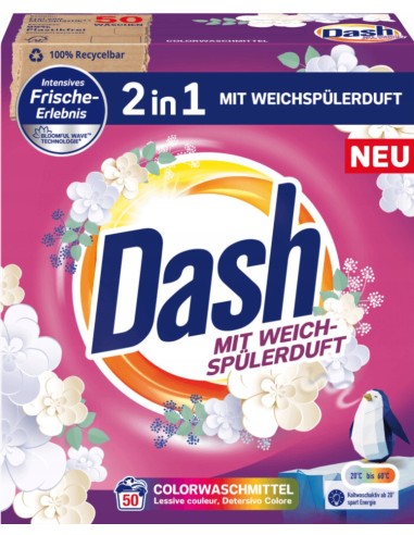 Dash 2in1 Color Detergent 50WL 3kg