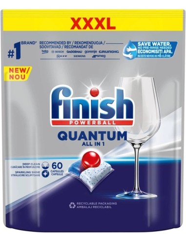 Finish Quantum Dishwasher Capsules Fresh 60pcs