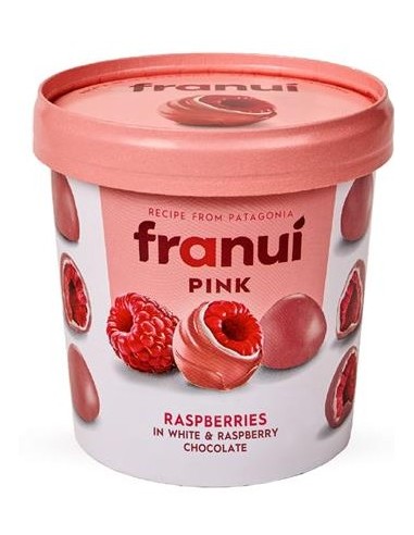 Franui Frozen Raspberries in White & Pink Chocolate 150g