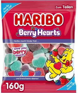 Haribo Berry Hearts 160g
