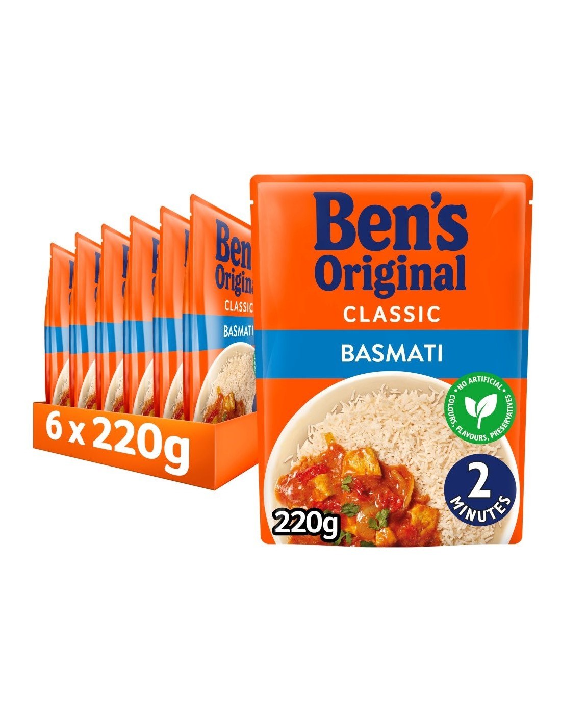 Ben's Original Rice Ready to Heat Basmati 220g