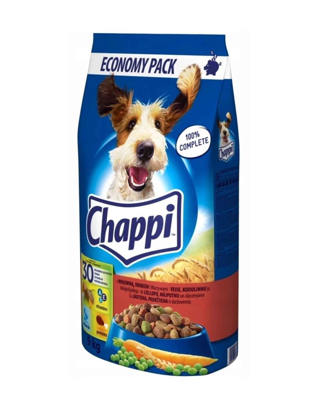 Chappi Dry Poultry Beef 9kg