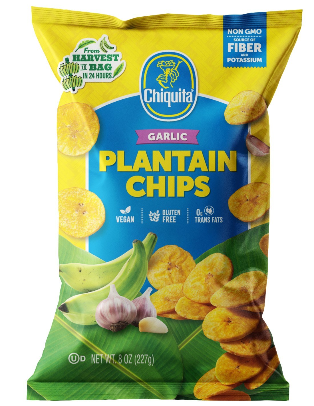 Chiquita Plantain Chips Garlic 227g