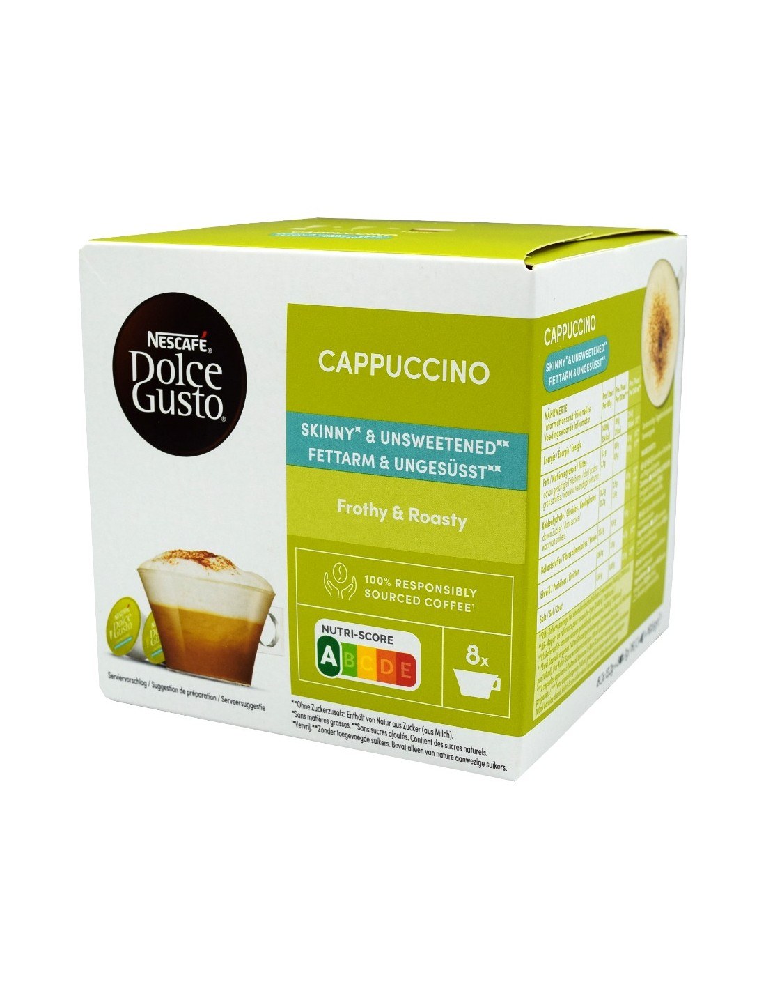 Nescafé Dolce Gusto Cappuccino Low-fat & Unsweetened 186.4g