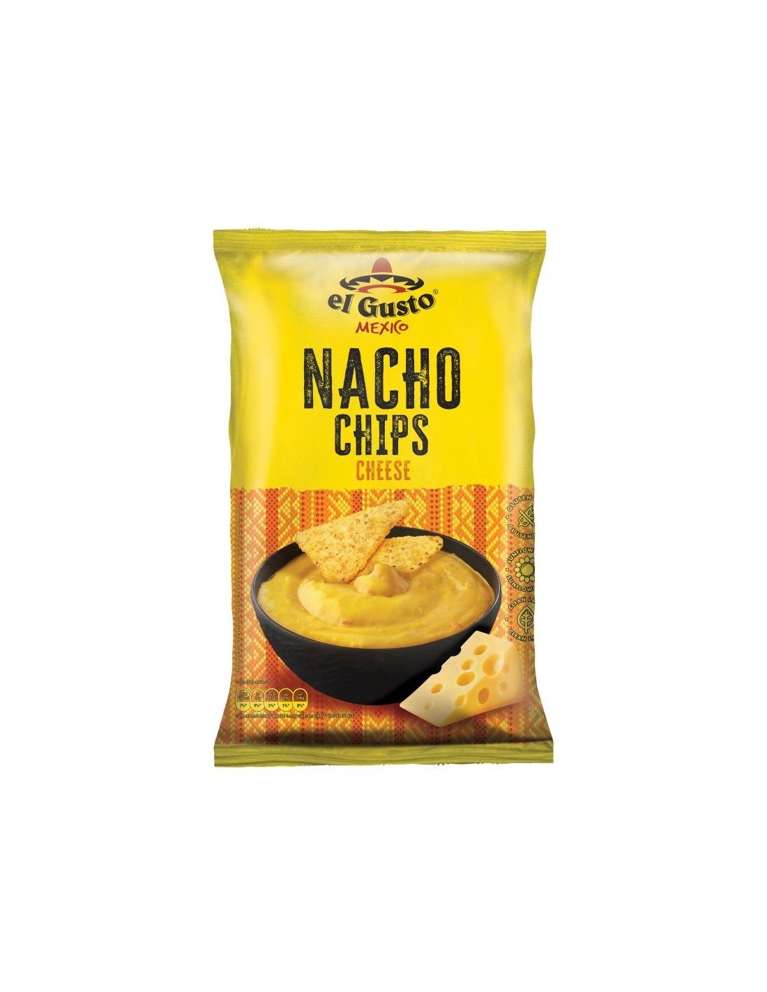 El Gusto Mexico Nacho Chips Cheese 180g