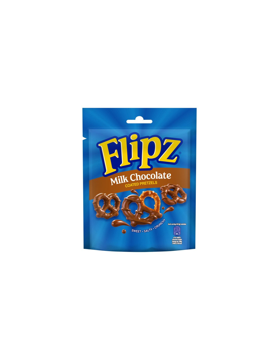 Flipz Milk Chocolate Pretzels 90g