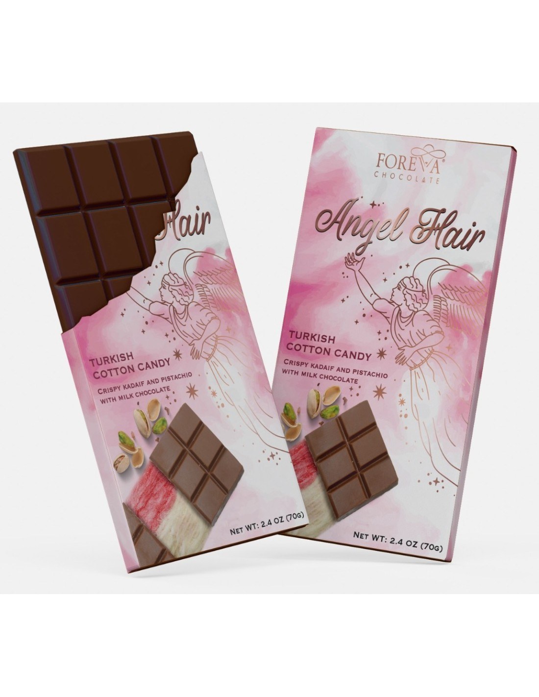 Foreva Chocolate Tablet Selection Angel Hair 60g
