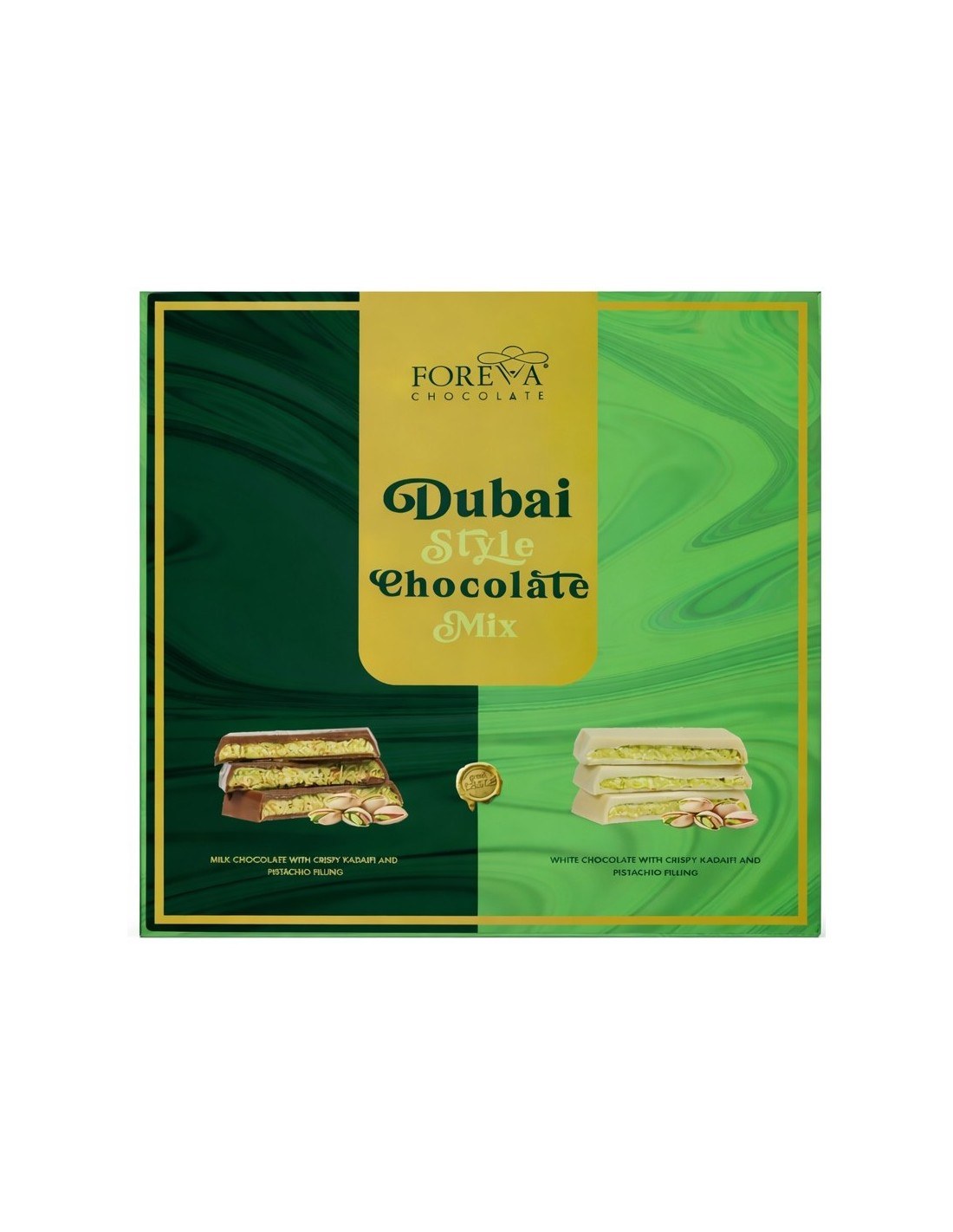 Foreva Chocolate Tablet Set Selection Milk & White Dubai 140g