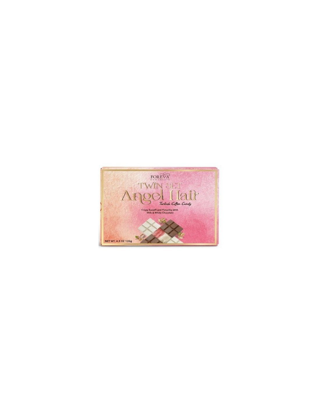 Foreva Chocolate Tablet Set Selection Milk & White Angel Hair 120g