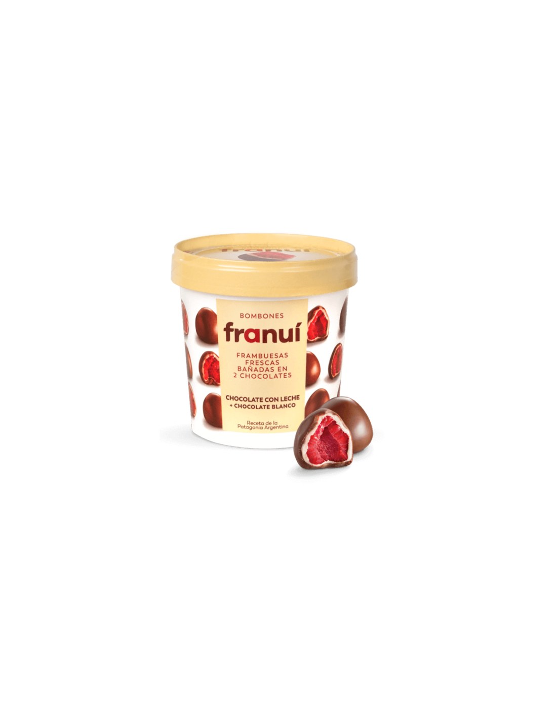 Franui Frozen Raspberries in Milk Chocolate 150g