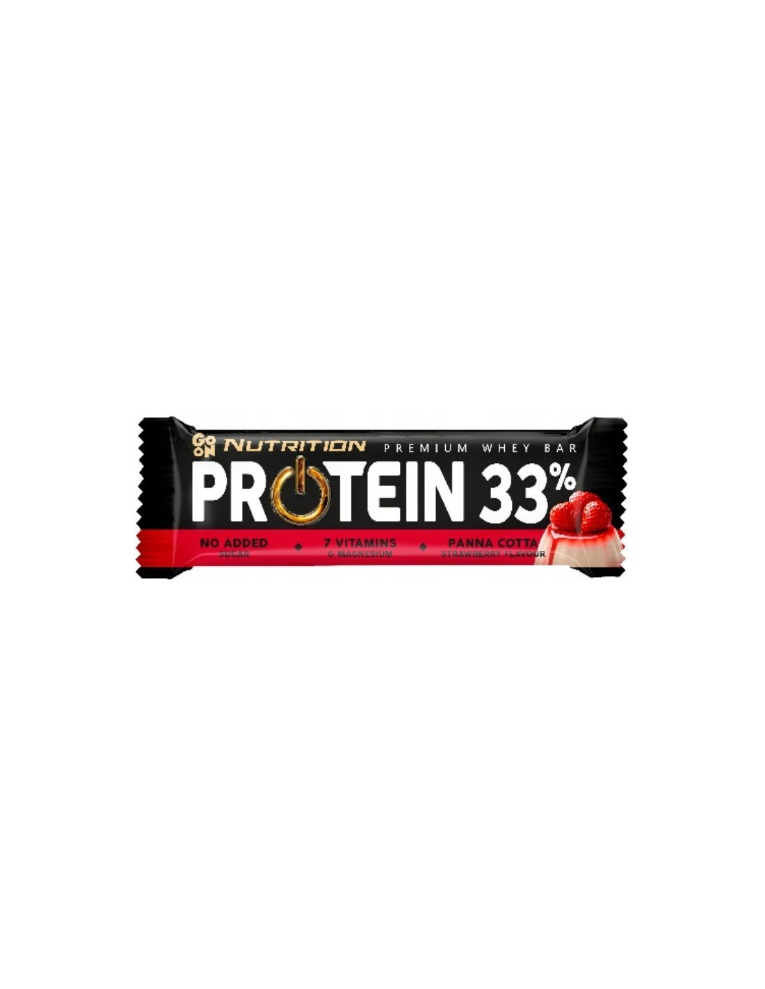 Go On Nutrition Protein Bar 33% Panna Cotta Strawberry 50g