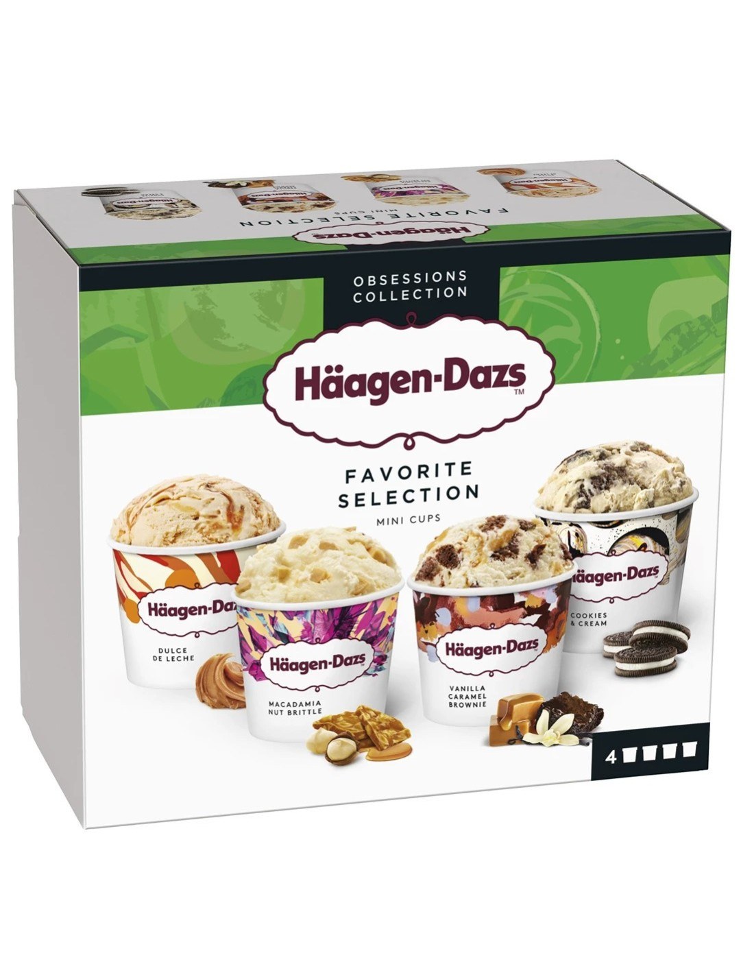 Häagen Dazs Favorite Selection 4PK 380ml