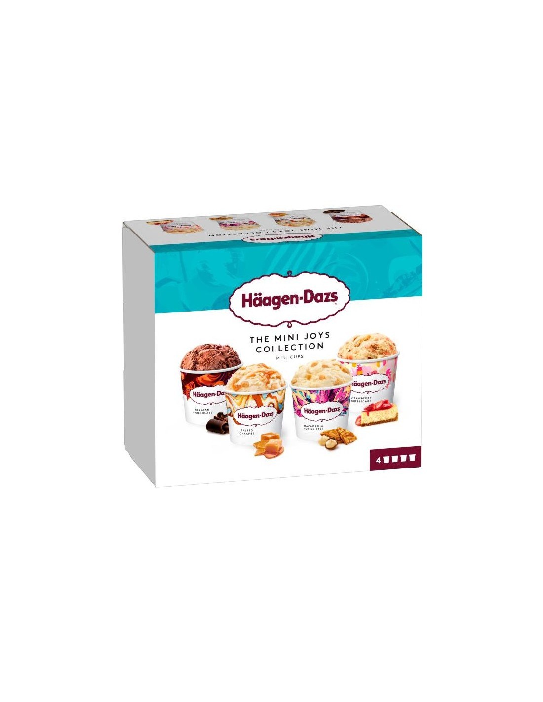 Häagen-Dazs Mini Cups Joys Collection 4Pk 380ml