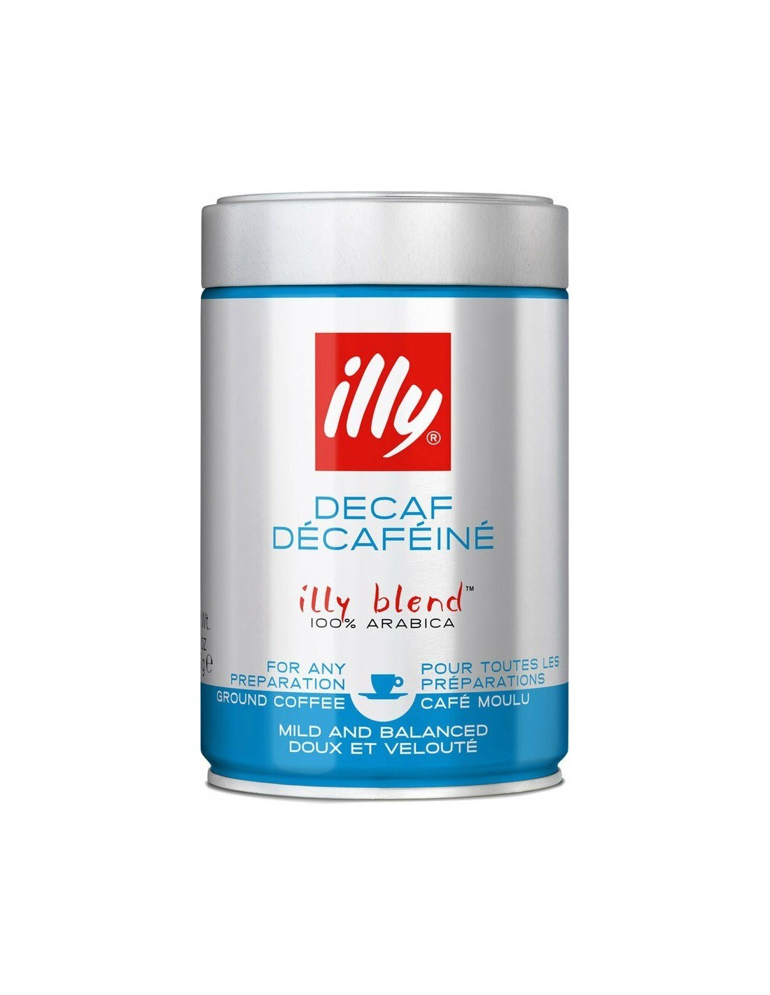 Illy Espresso Ground Decaffeinated Coffee 250g