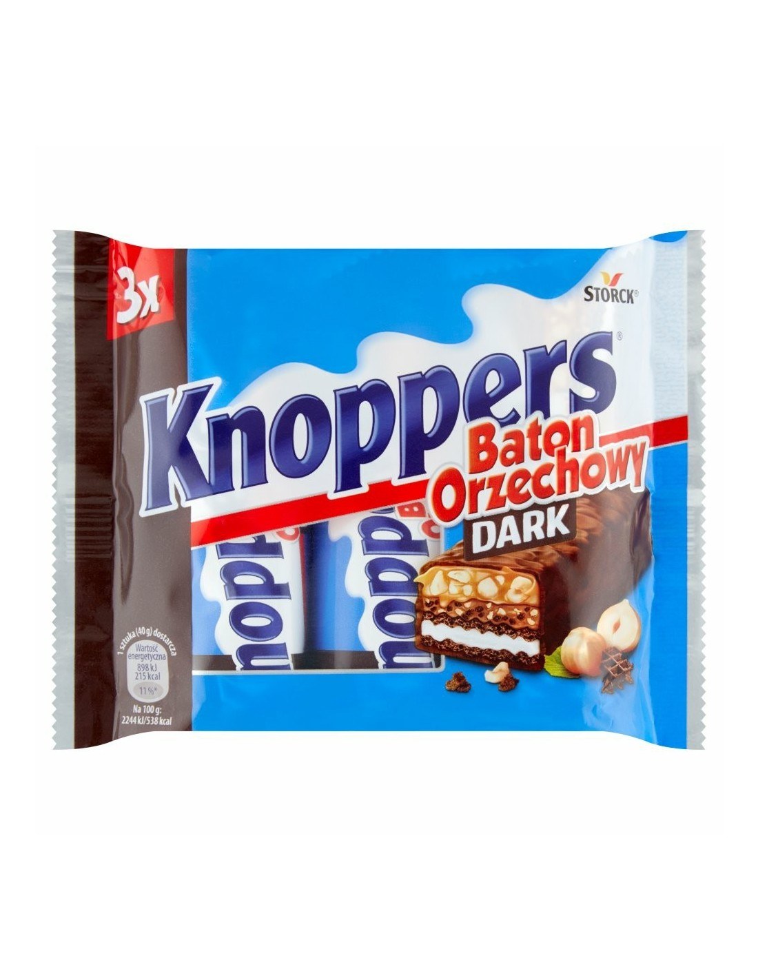 Knoppers Dark 3Pk 120g