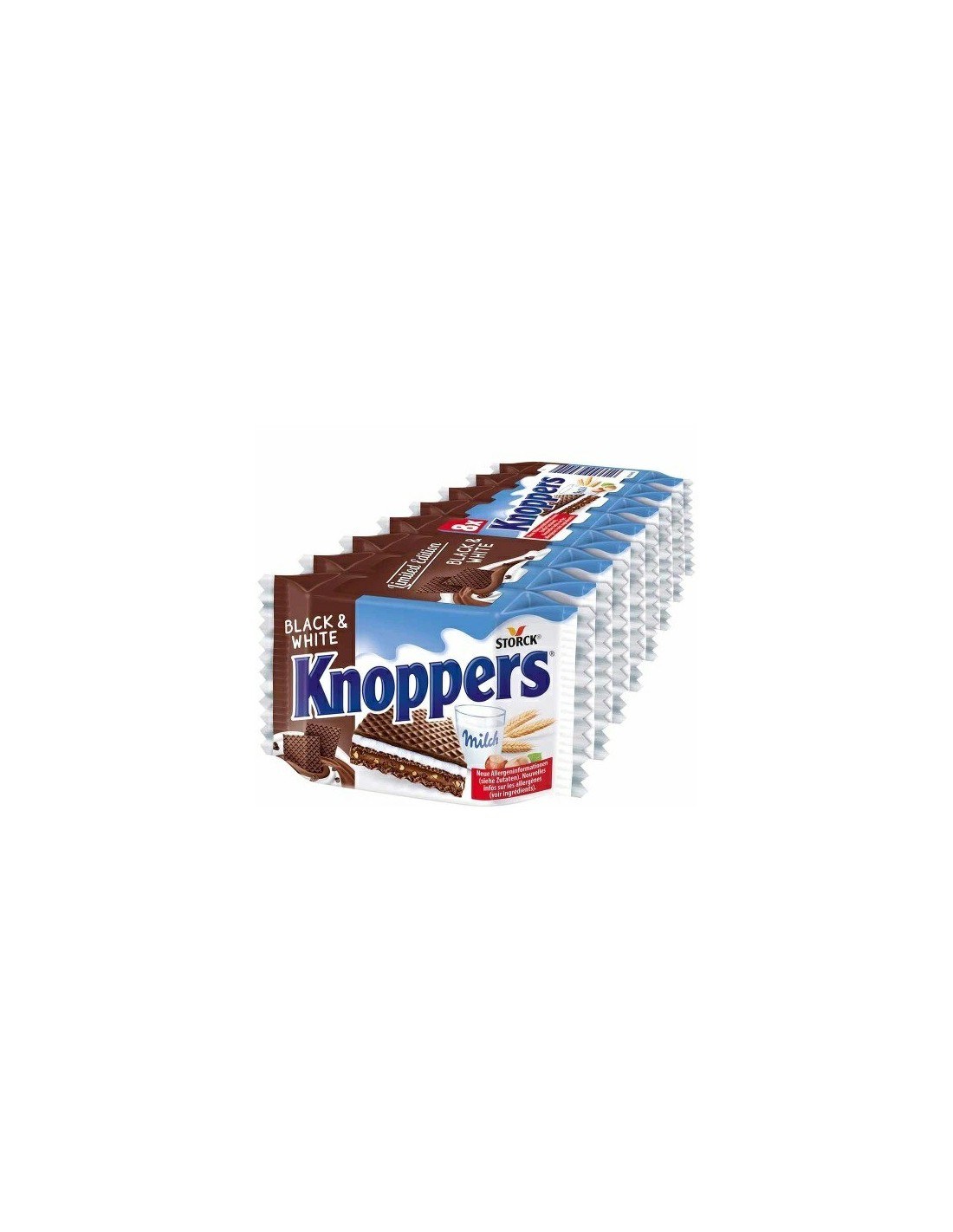 Knoppers Black & White 8Pk 200g