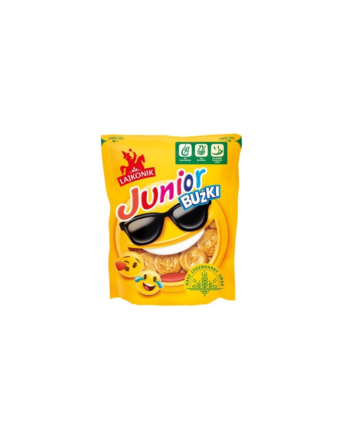 Lajkonik Crackers Junior Funny Faces 90g
