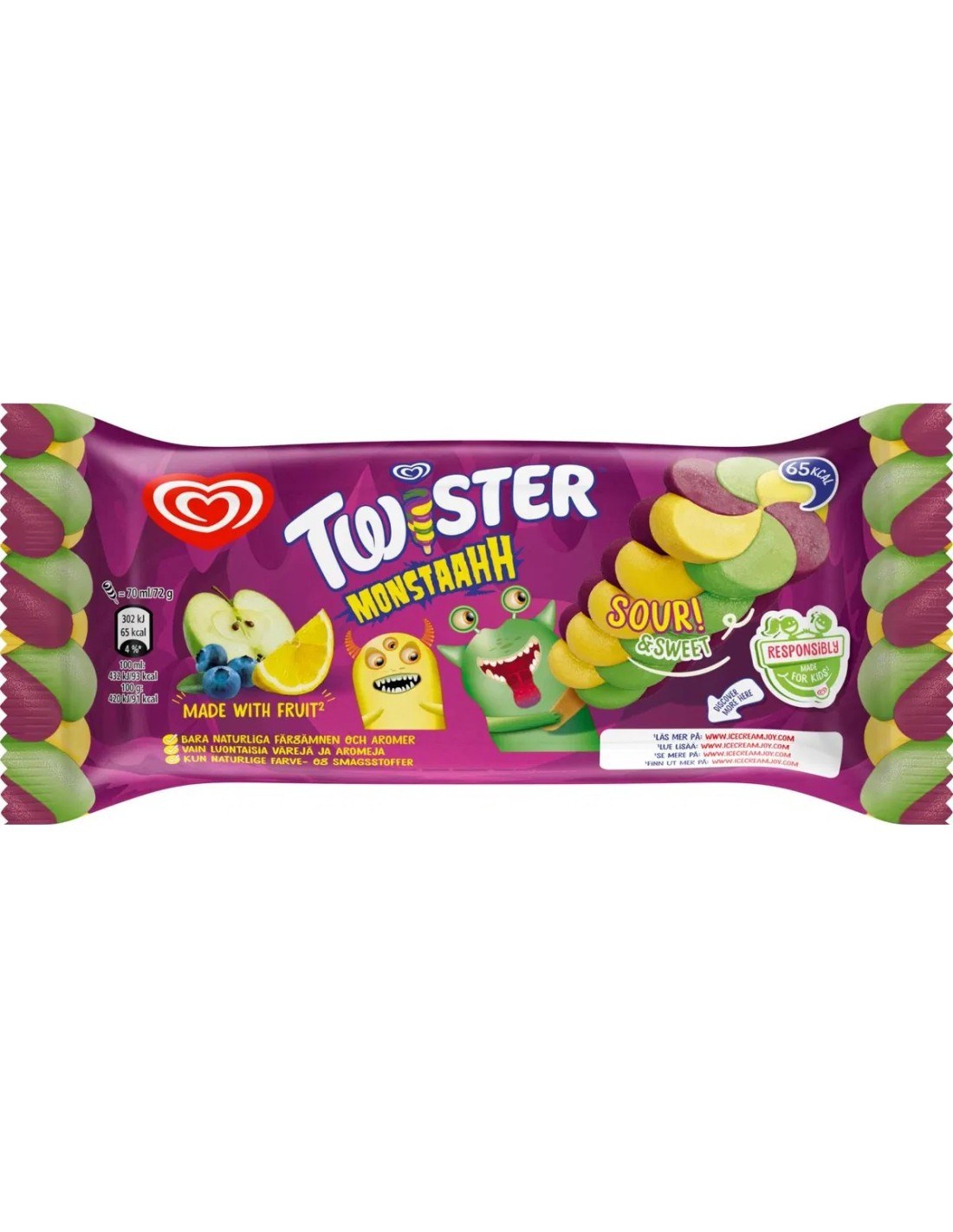 Langnese Twister Monster Ice Cream 70ml