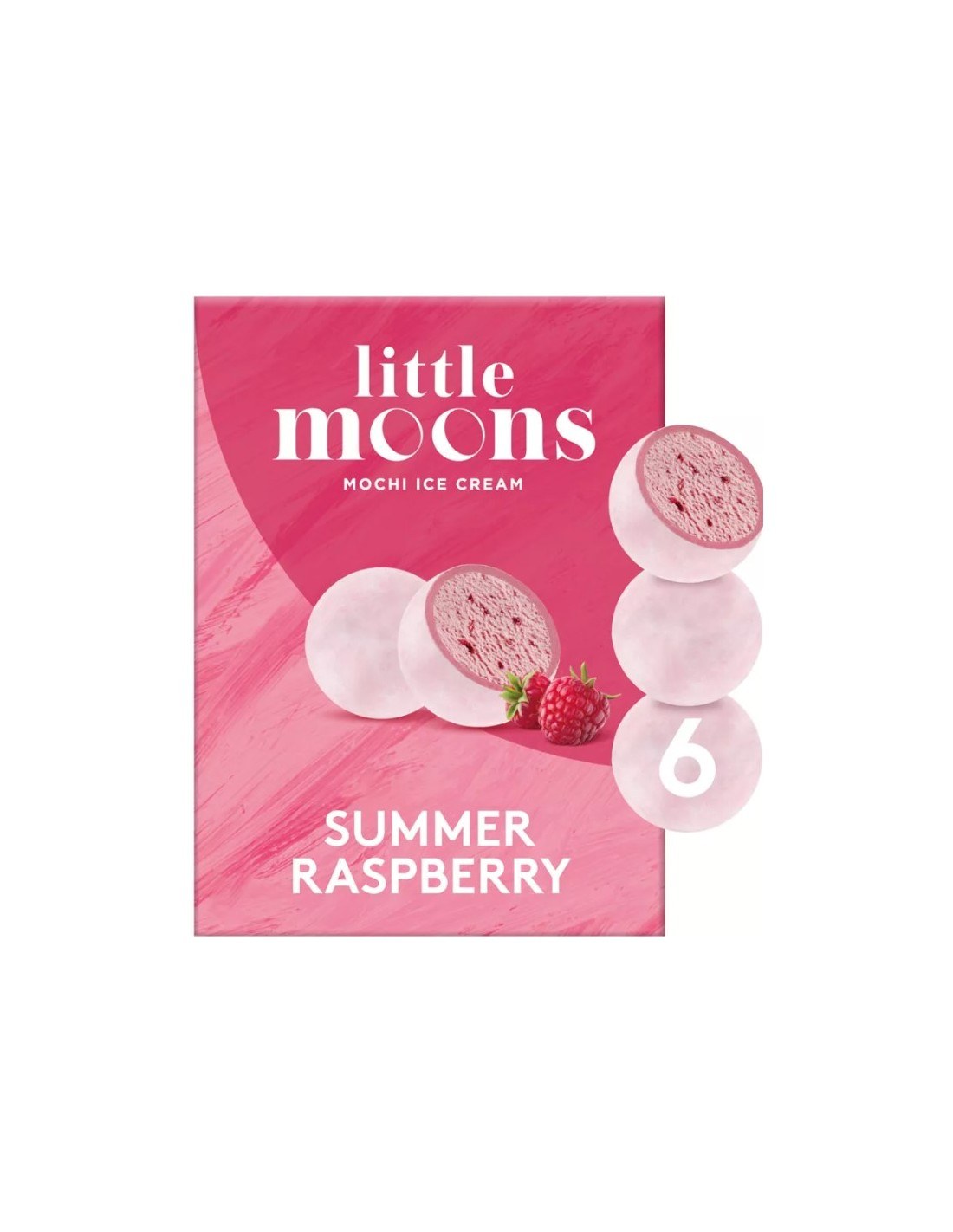 Little Moons Ice Cream Mochi Raspberry 6Pk 192g