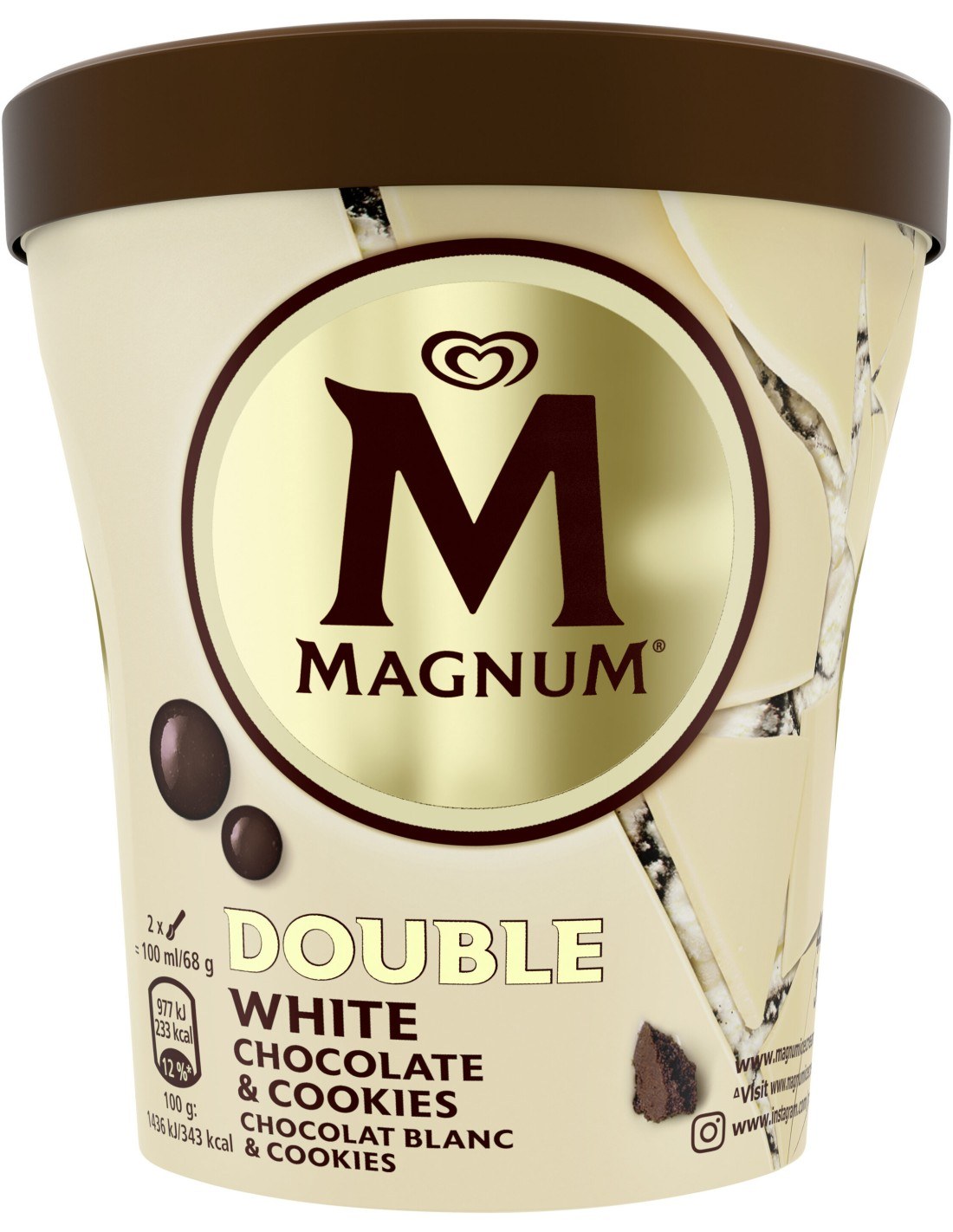 Magnum Double White Chocolate & Cookies 440ml
