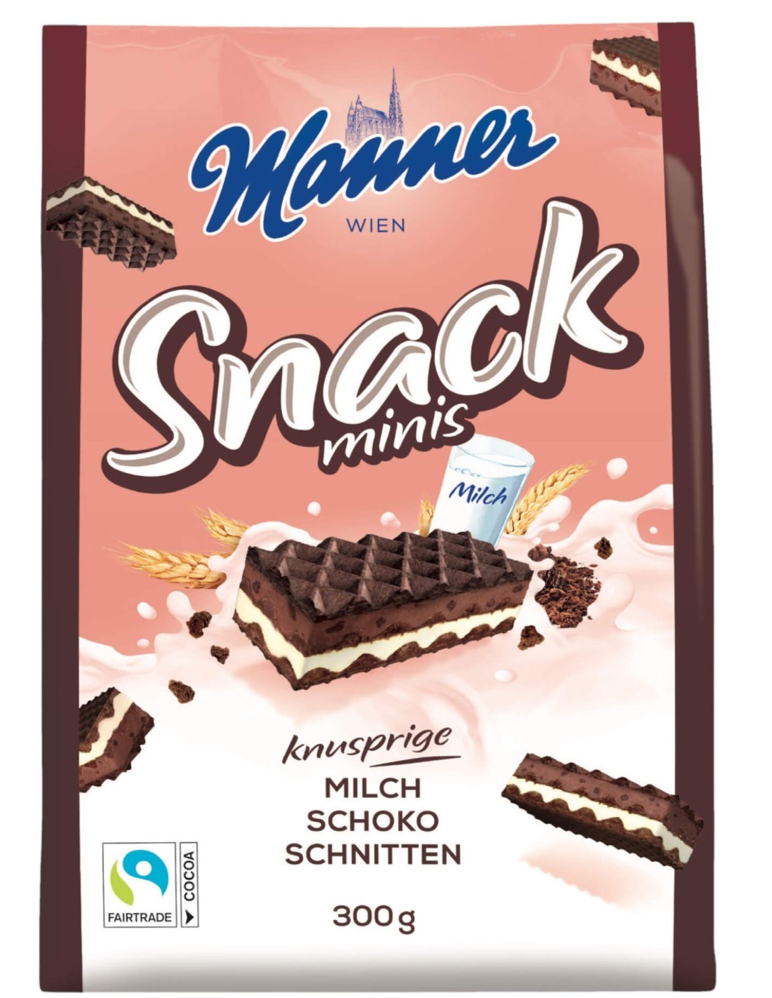 Manner Snacks Minis Milk Choco 300g