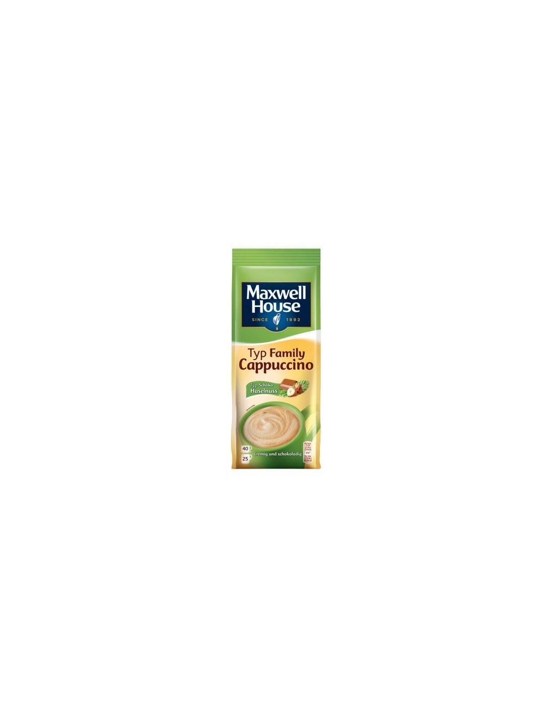 Maxwell House Schoko Haselnuss Cappucino 500g