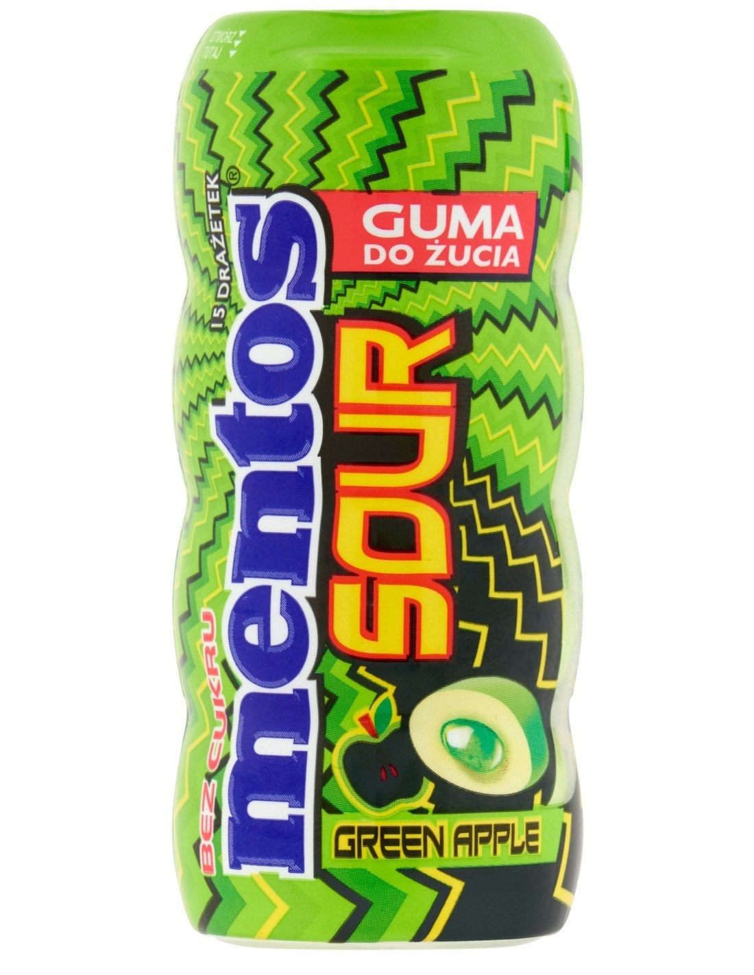 Mentos Sour Gum Green Apple 30g