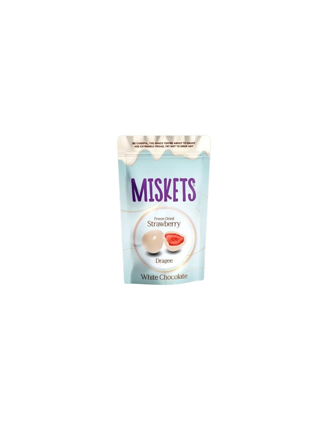 Miskets Freeze Dried Strawberry in White Chocolate 80g