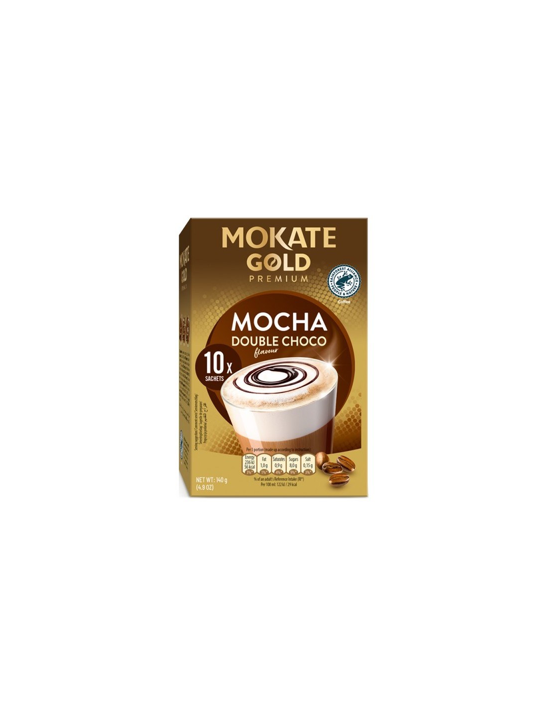 Mokate Gold Premium Mocha Double Choco Flavour 10x14g