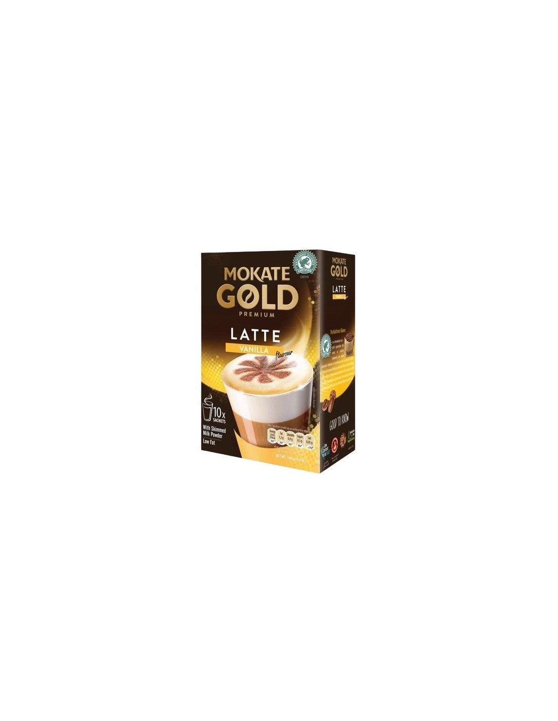 Mokate Vanilla Latte Flavour Instant Coffee Drink 10x14g