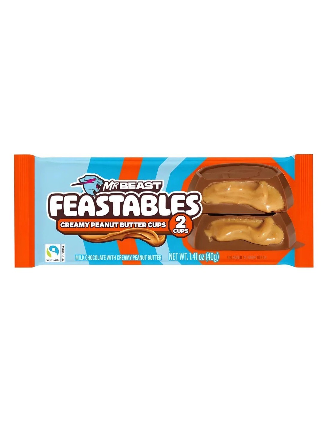 MrBeast Feastables Creamy Peanut Butter Cups 40g