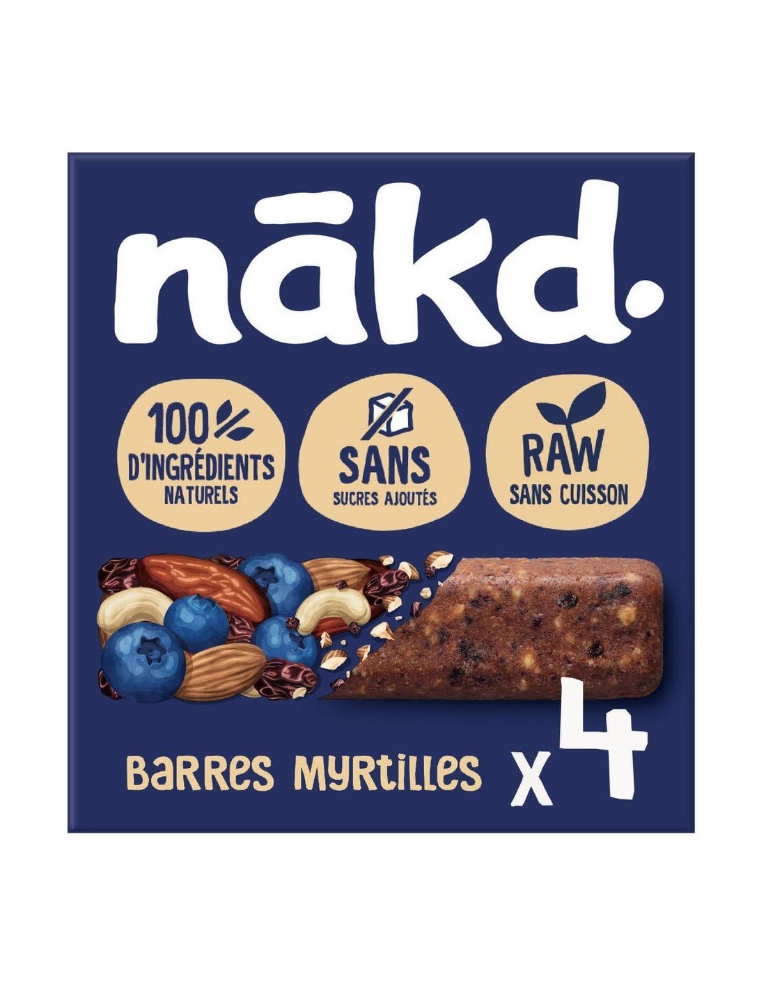 Nākd Blueberry Muffin 4Pk 140g