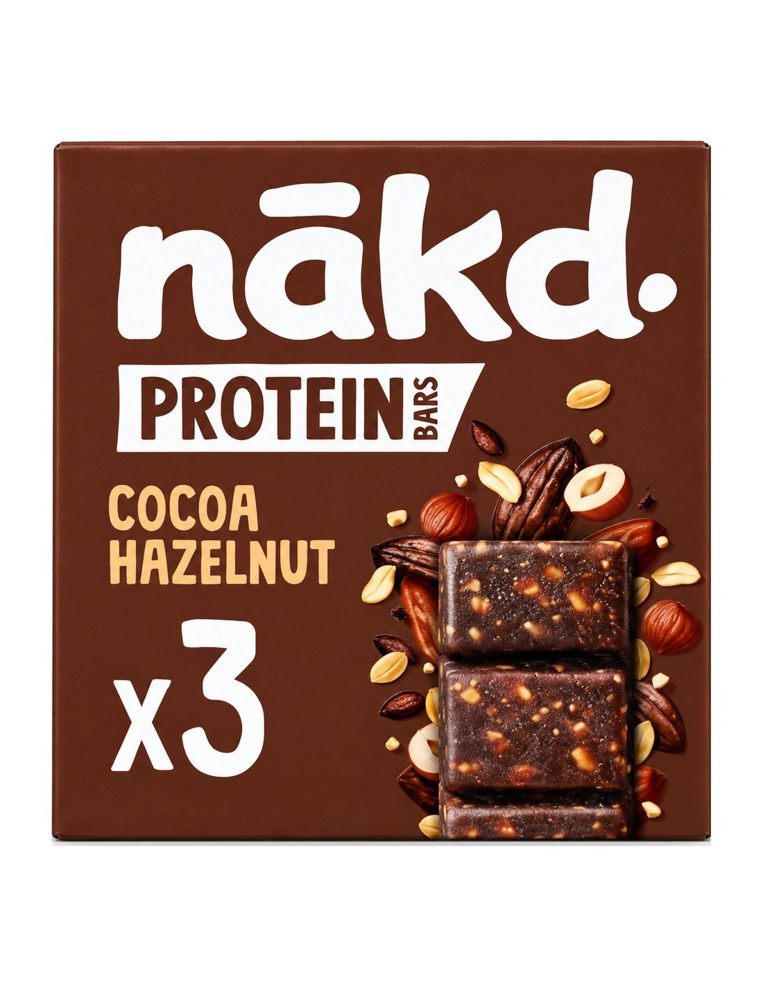 Nākd Protein Cocoa Hazelnut 3Pk 135g
