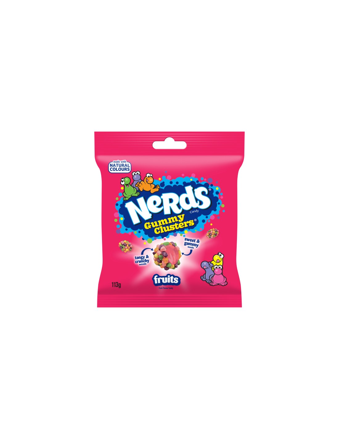 Nerds Gummy Clusters Fruit-Flavour Candy 113g