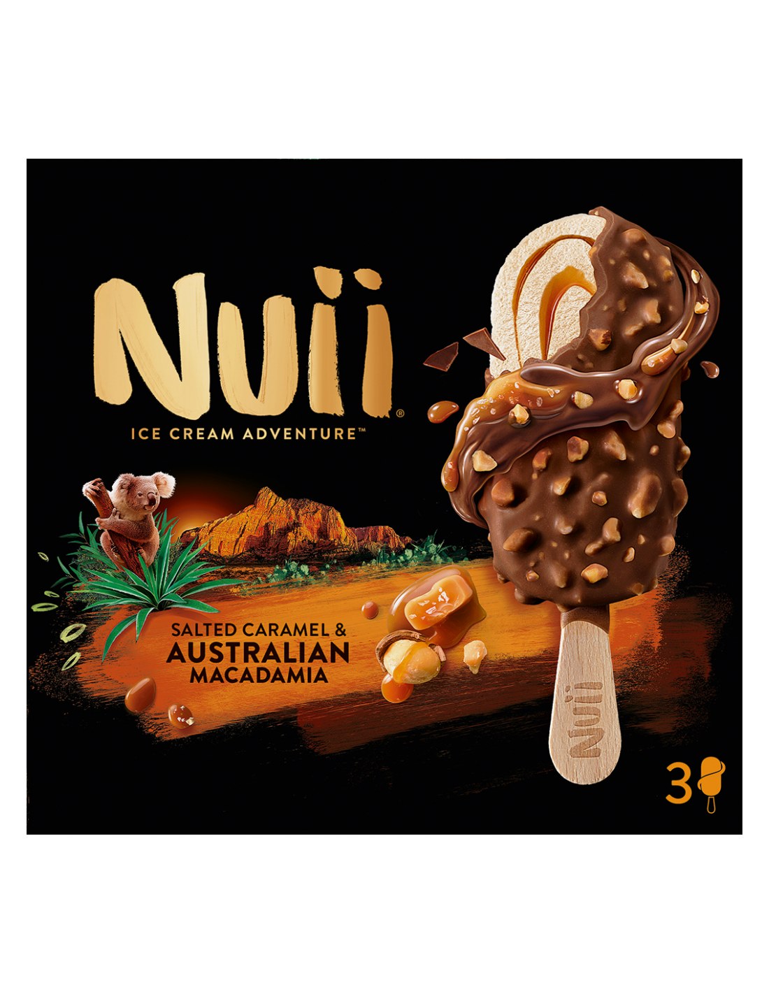 Nuii Salted Caramel & Australian Macadamia 3Pk 270ml