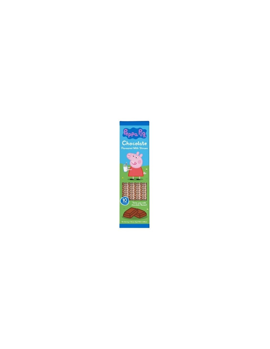 Peppa Pig Dip & Sip Milk Straws Chocolate 10Pk 60g