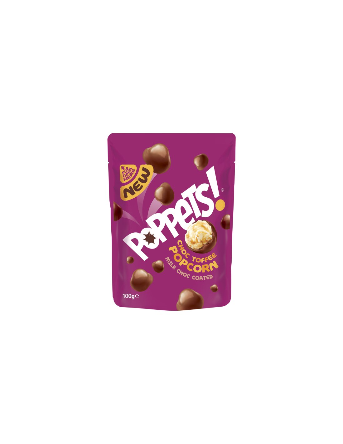 Poppets Choc Toffee Popcorn 100g