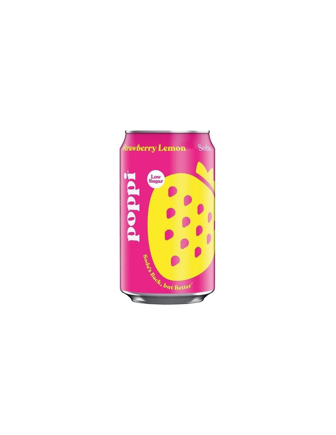 Poppi Strawberry Lemon Soda Can 330ml