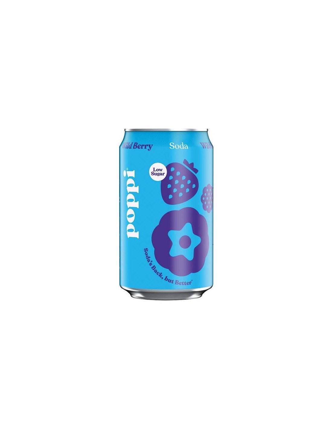 Poppi Wild Berry Soda Can 330ml