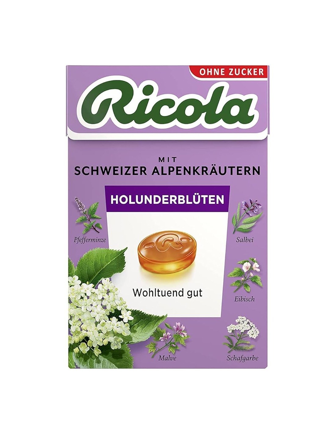 Ricola Elderflower Sugar Free 50g