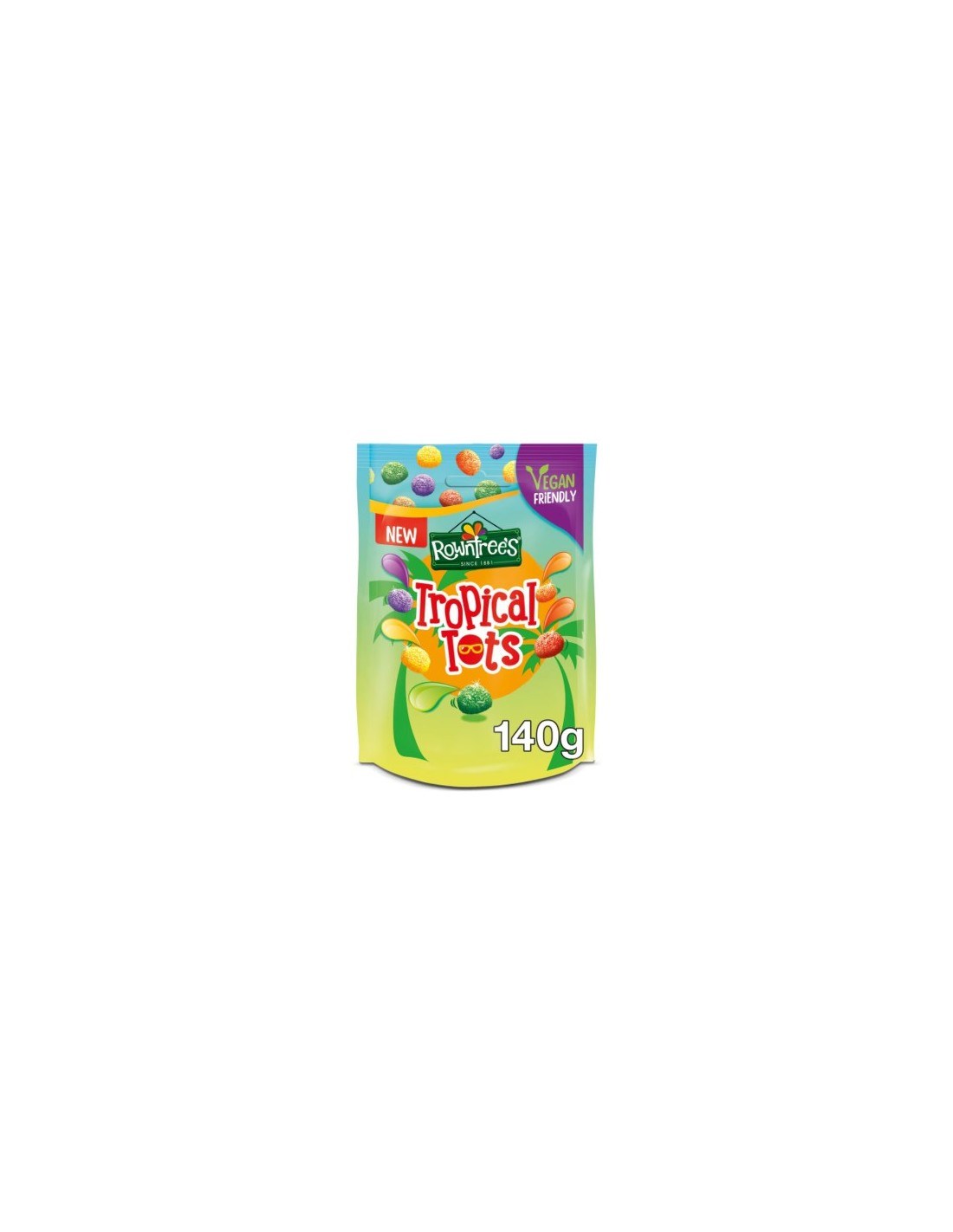 Rowntree's Jelly Tots Tropical Pouch 140g
