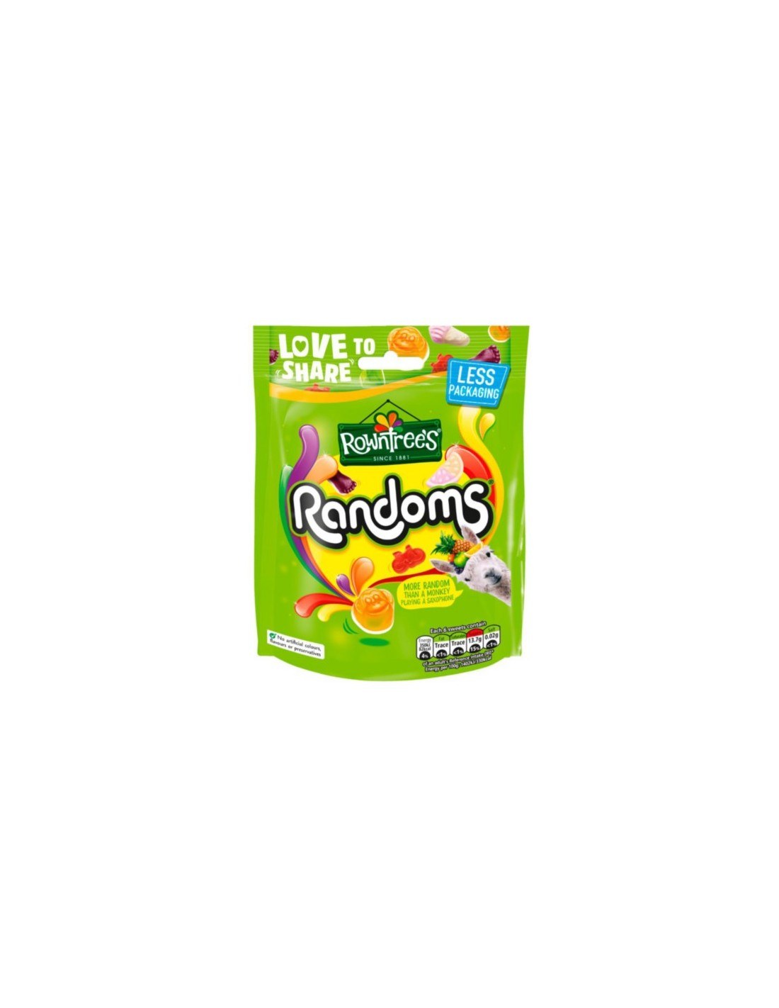 Rowntree's Randoms Sweets Sharing Bag 150g