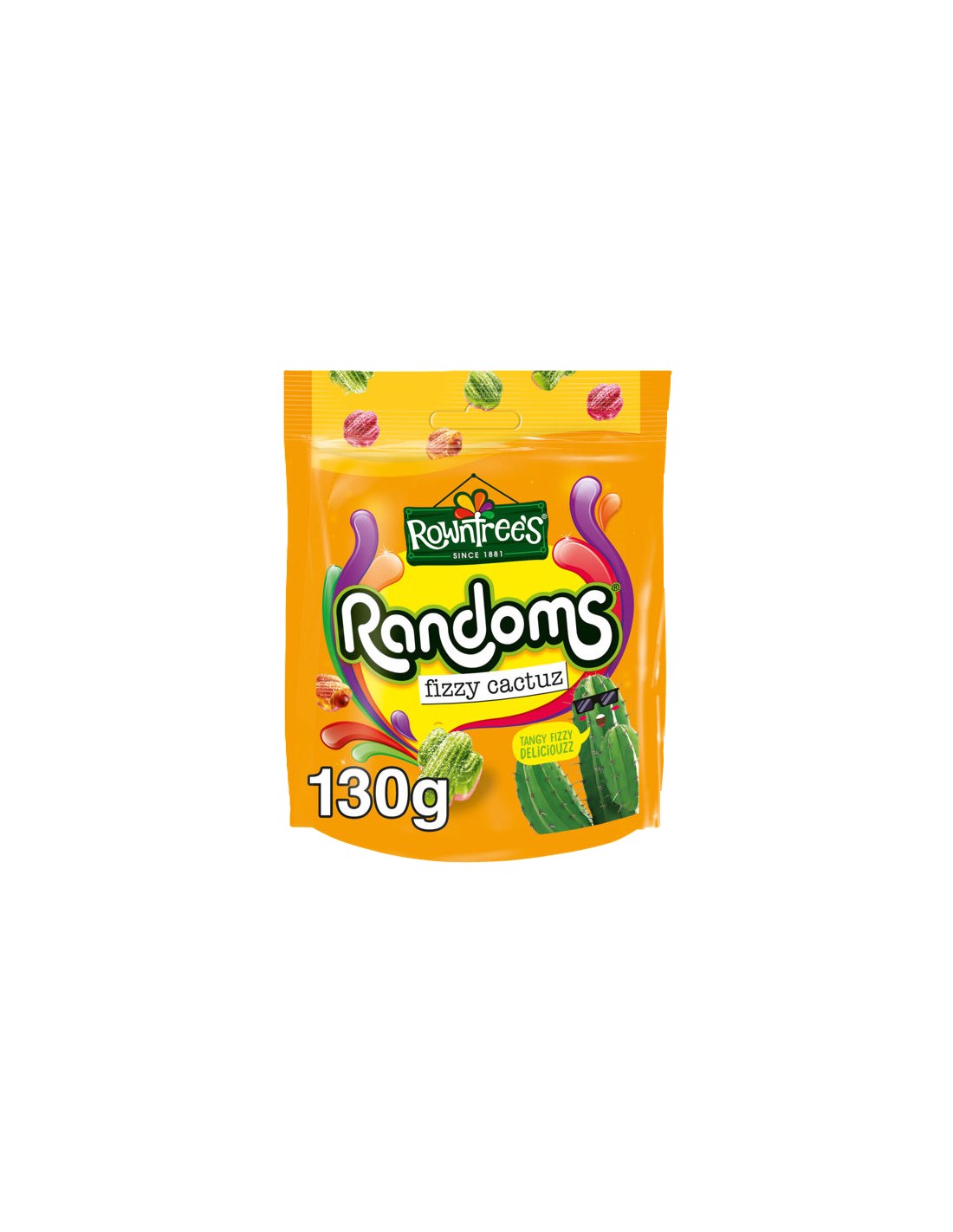 Rowntree's Randoms Fizzy Cactuz Sweets Sharing Bag 130g