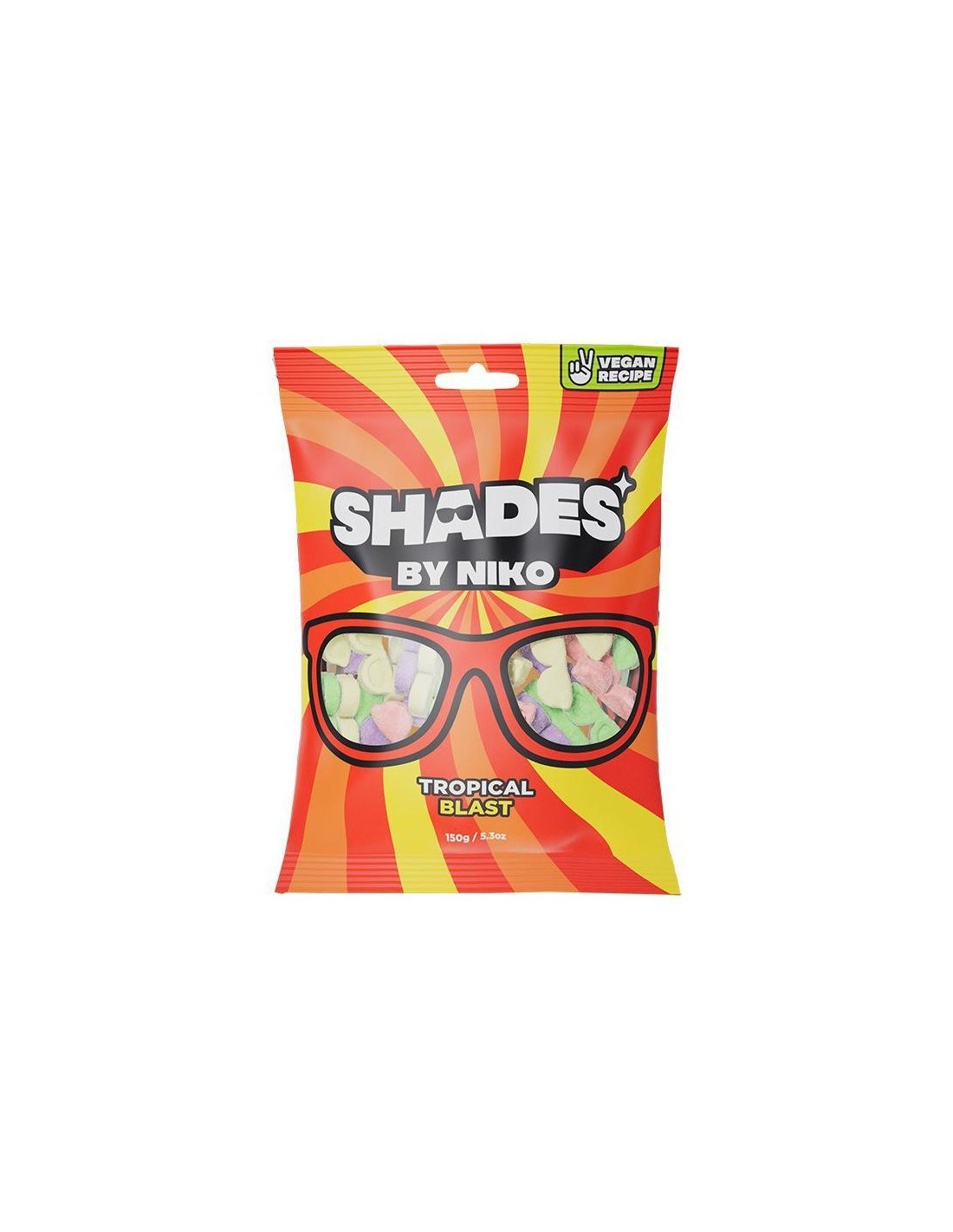 Shades by Niko Tropical Blast Flavour Sweets 150g