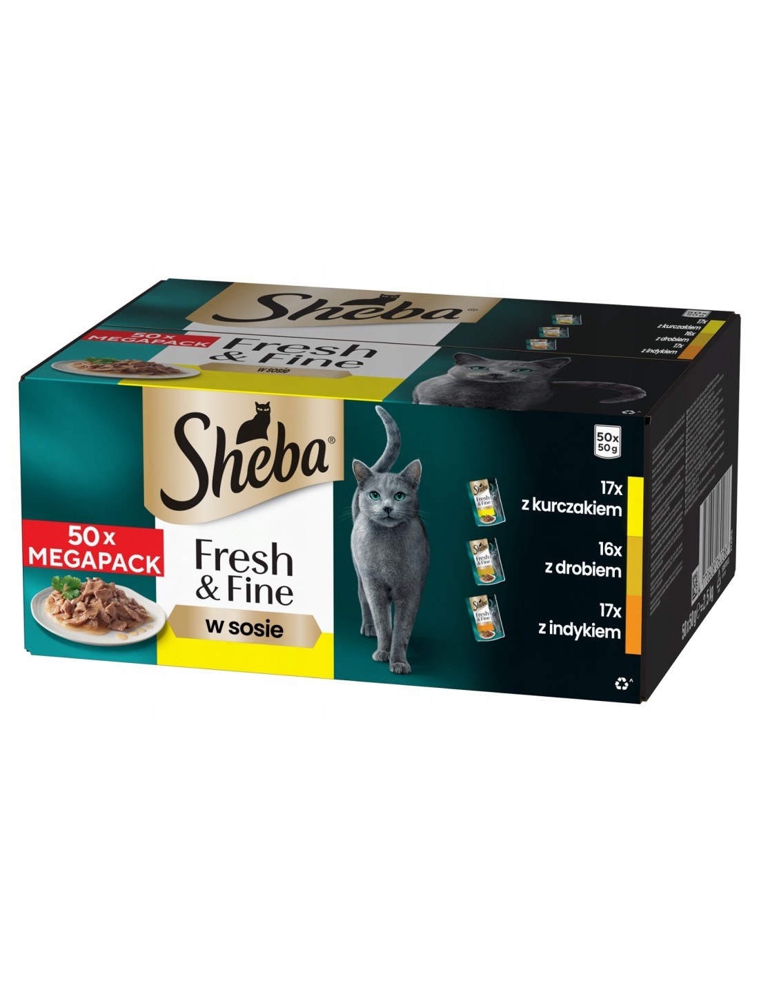 Sheba Sauce Pouch Poultry Flavours 2.5kg