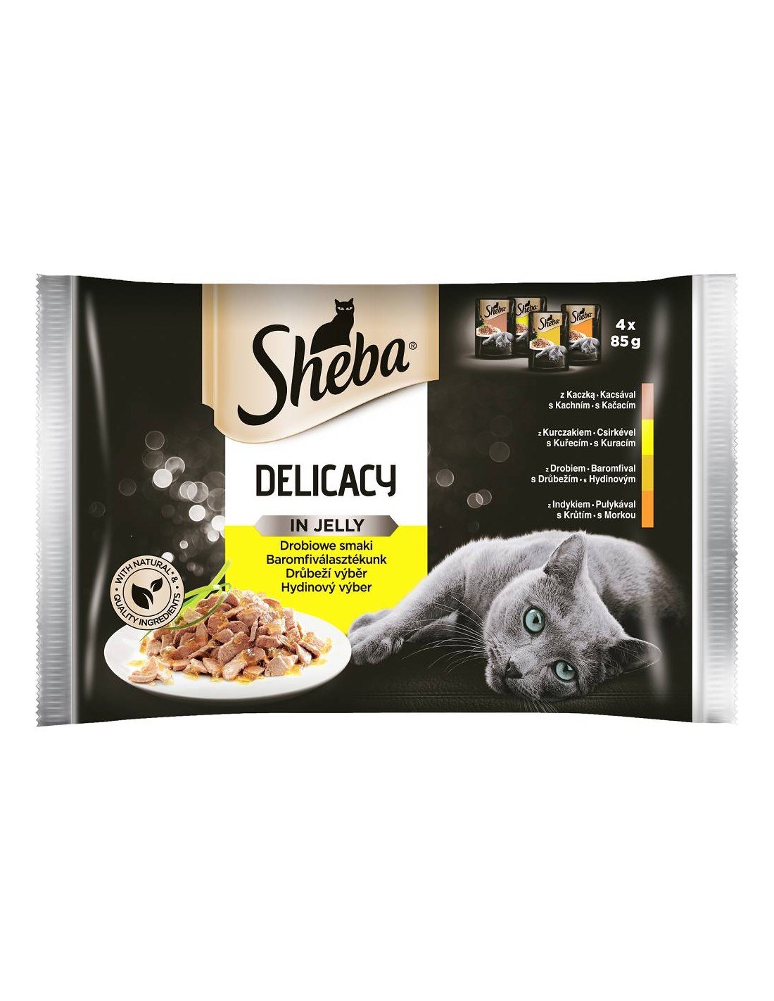 Sheba Delicacy Jelly Poultry 4x85g